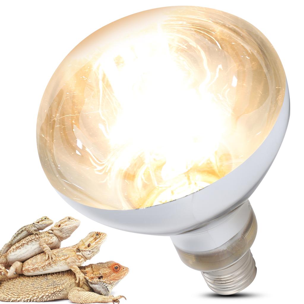 100W Reptile Heat Bulb Lamp Full Spectrum Heat Emitter Bulb for Tortoise Lizards 220‑240V