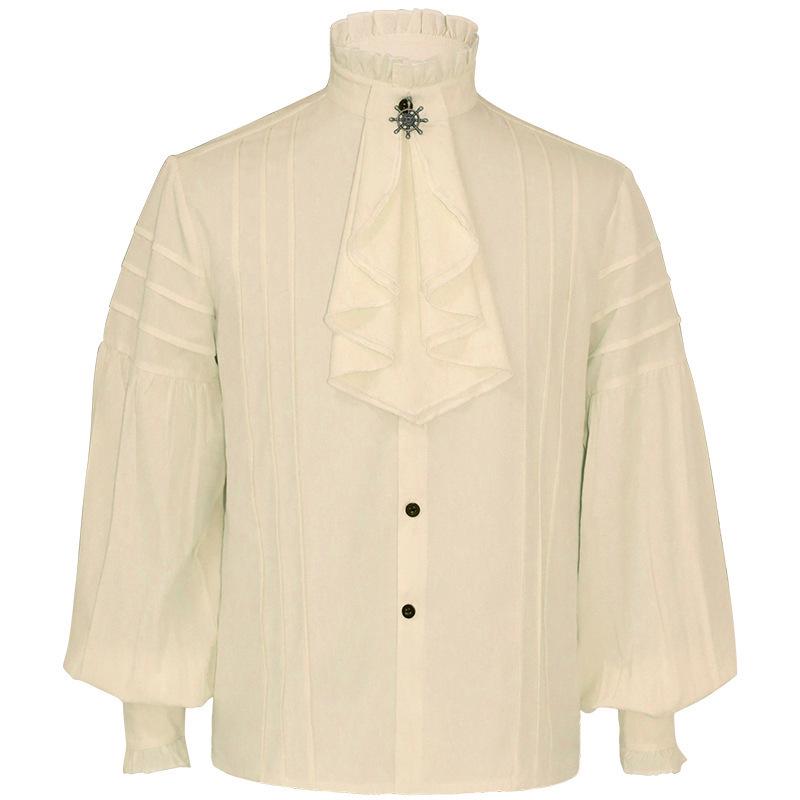 

Мужская рубашка с длинным рукавом в средневековом пиратском стиле 2025 - Высококлассная мода весна/осень M