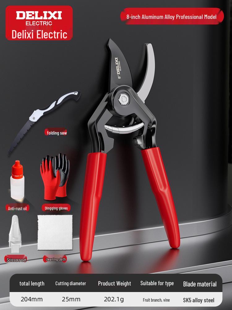Delixi Electric Pruning Shears for Gardening, Branch Cutting, and Fruit Tree Pruning