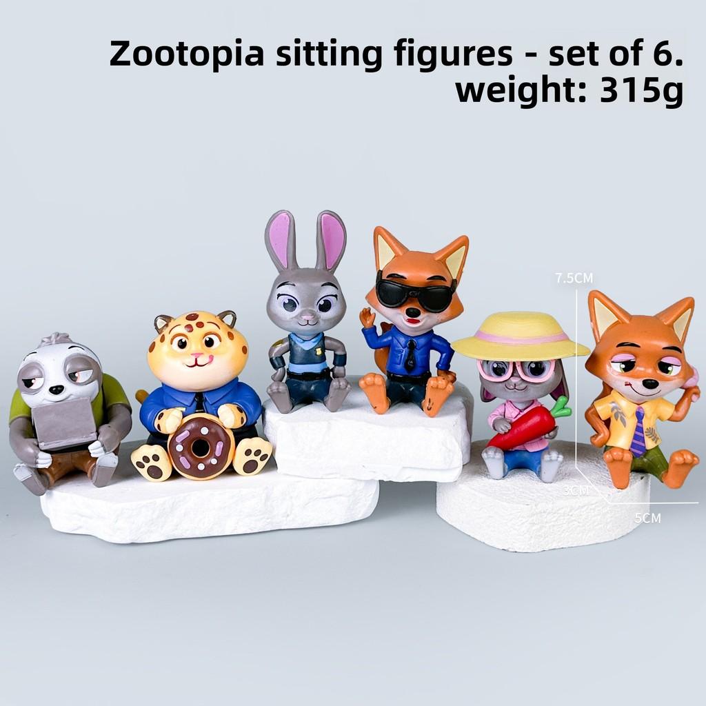 Zootopia Pvc Collectible Figures With Articulated Joints For Toy Enthusiasts