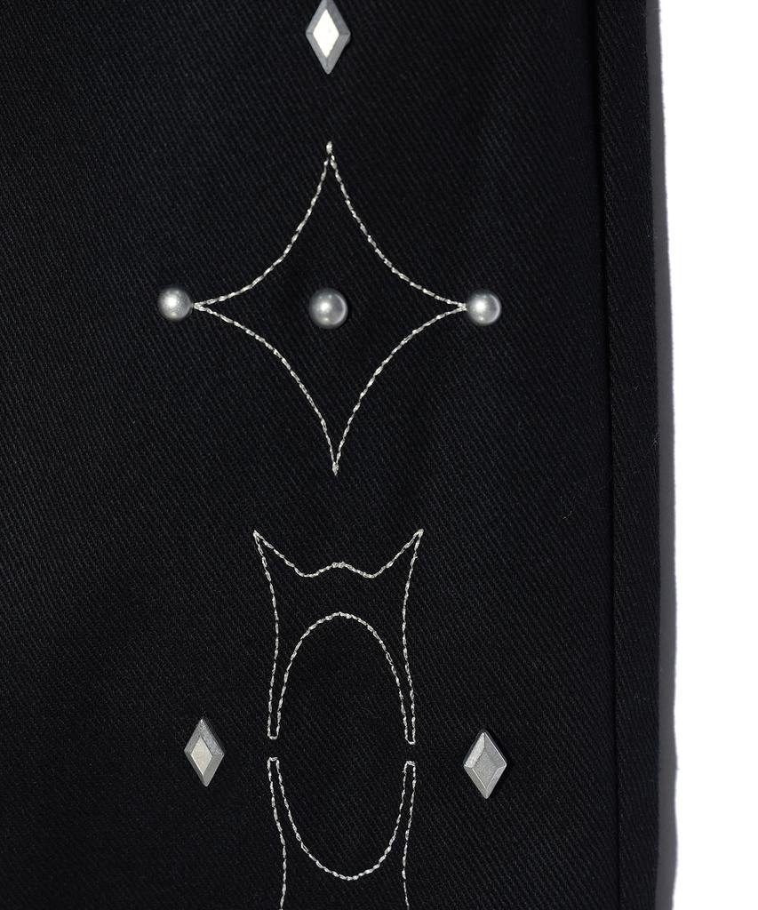 CRITIC Wormhole Stud Pants Black
