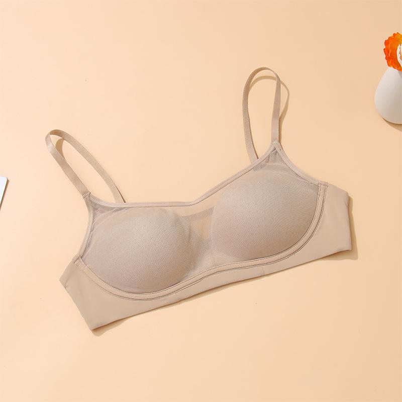 Women's underwire underwear women's small breasts gathered anti-sagging non-marking breathable mesh anti-exposure bra bra