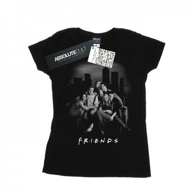 Baumwoll-T-Shirt mit Skyline-Gruppenfoto für Damen