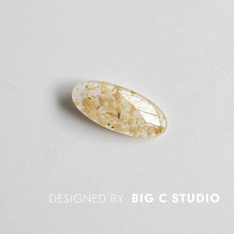 

Геометрическая заколка-клипса в японском стиле: Милый, красочный акриловый овальный дизайн