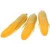 3Pcs Lifelike Plastic Corn Decorations Realistic Artificial Vegetable Props for Home Shop Bakery Party Food Display Photography