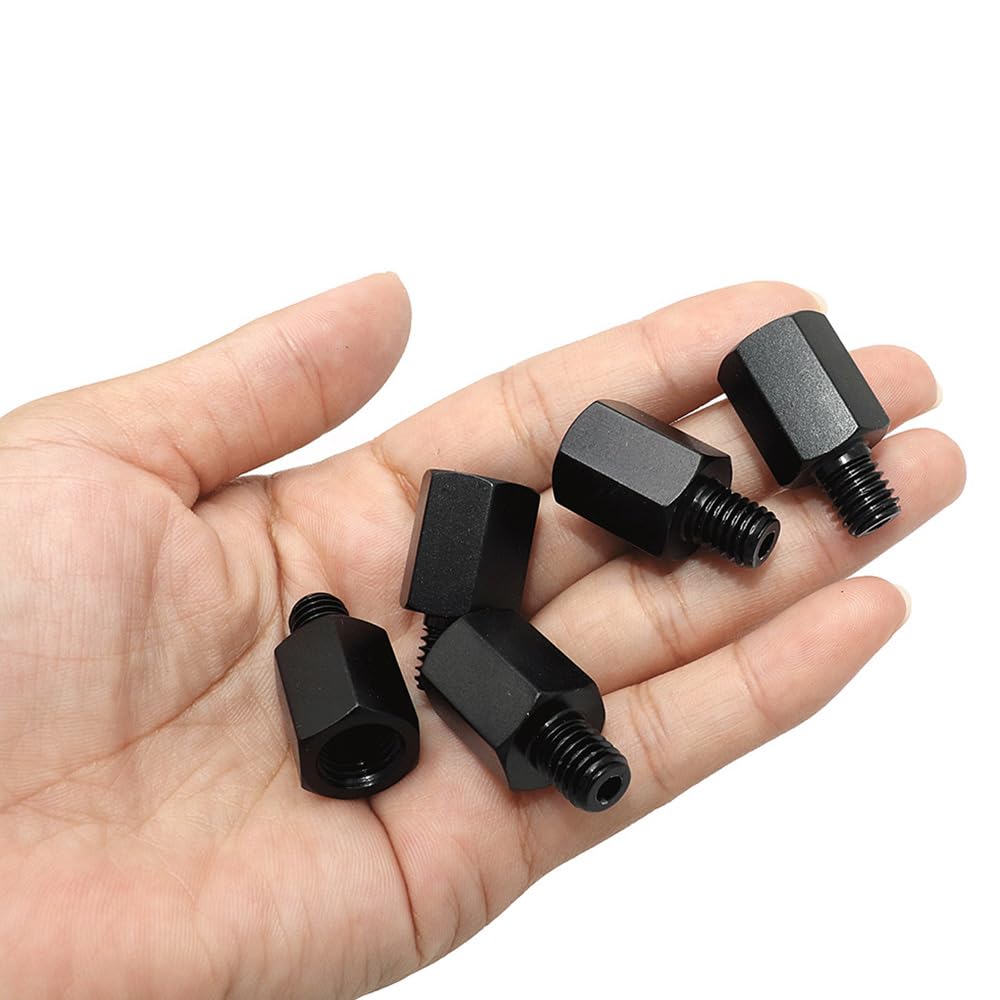 Motorcycle Mirror Adapter Mirror Adapter Motorcycle Rearview Mirror Adjustment Auxiliary Screws Suitable for Motorcycles,