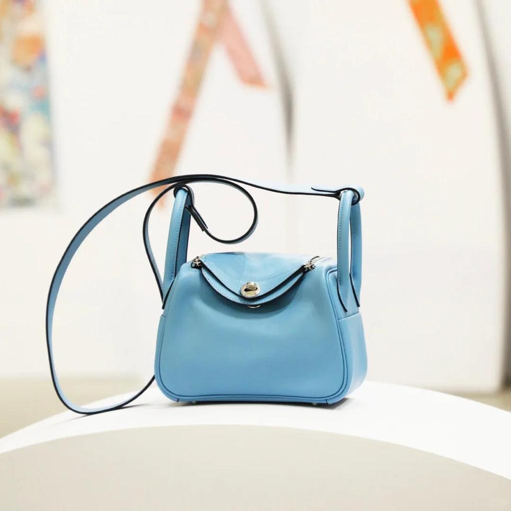 2025 Togo Leather Lindy Shoulder & Crossbody Bag: High-End Genuine Cowhide Women's Handbag