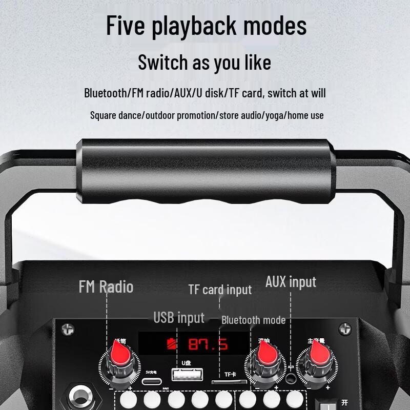 Newsmy K503 Portable Karaoke Speaker with Dual Mics (CN version)