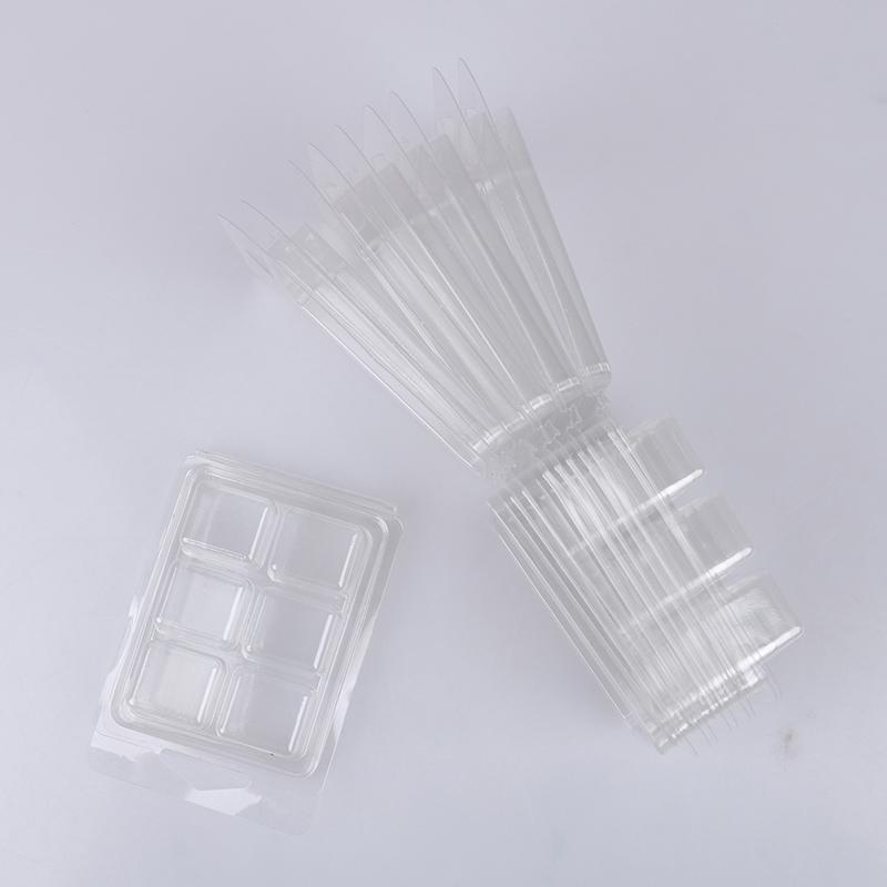10Packs Wax Melt Molds Clear Wax Clamshells Wickless Wax Melt Candles Boxes