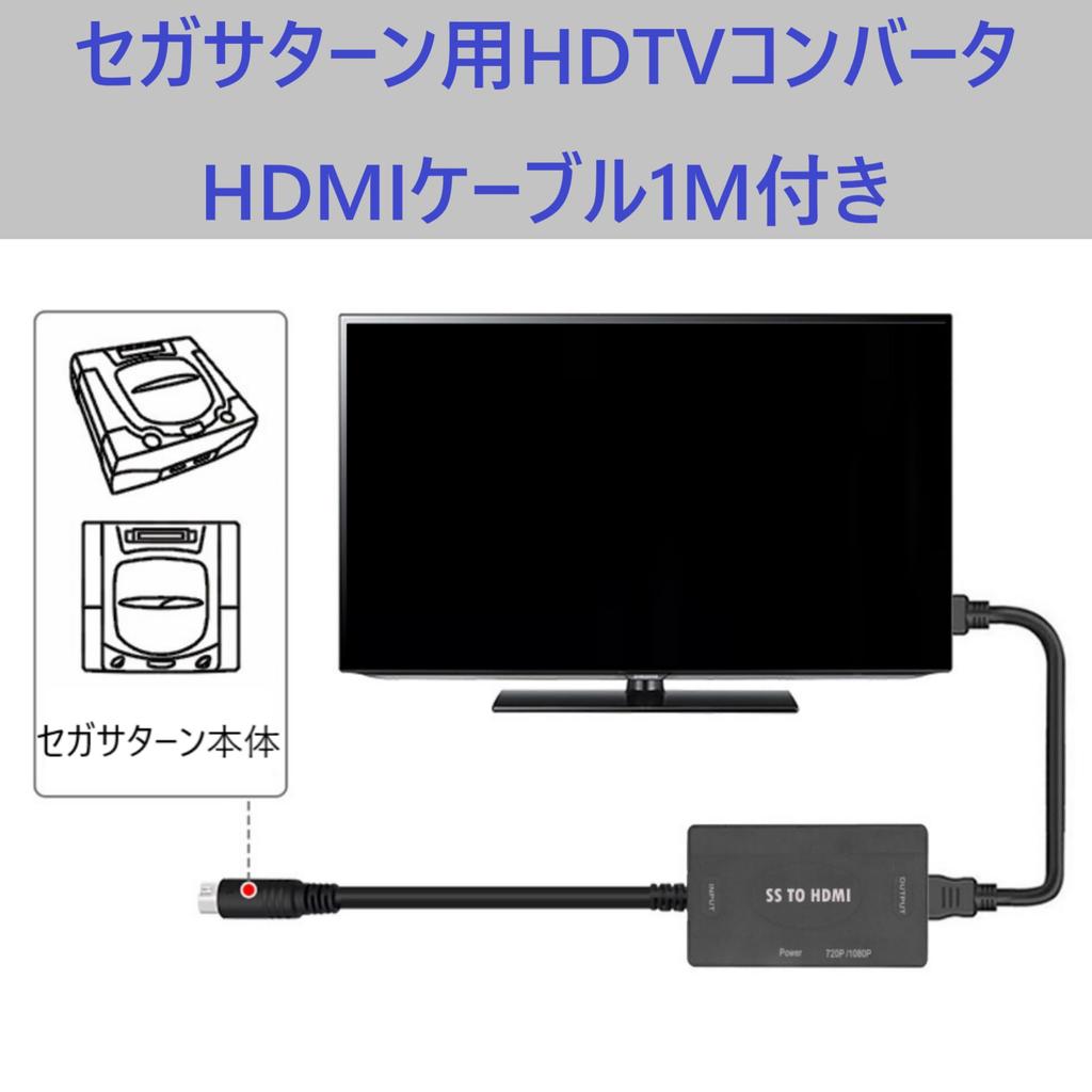 GrinGrin Sega Saturn HDTV Converter with HDMI Cable