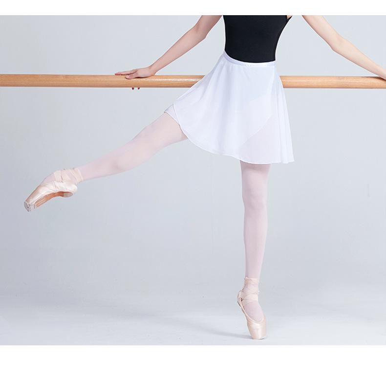 Chiffon-Netzstoff Ballett-Tanzrock für Erwachsene - Mittellang, Großer Schwung, Zum Binden, Einteilig