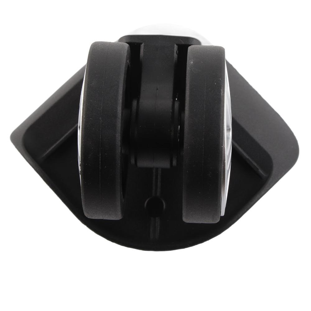 1 Pair Durable Mute Luggage Replacement Wheels PP PET Black Suitcase Caster Wheels Universal Wheel Replacement Luggage Repair