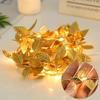 Fairy LED String Lights Maple Leaf Red Berry Ivy Vine Wreath Garland Light For Xmas Wedding Home Courtyard Indoor Party Romantic Atmosphere Decoration