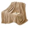 Rabbit Fur Plush Coral Fleece Flannel Nap Blanket - Gift for Office or AC Use