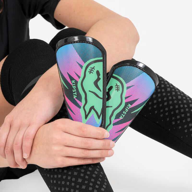 Decathlon Youth Football Shin Guards with Socks