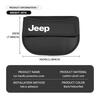 DAMIXF1 For Jeep Car Seat Gap Storage Organizer Leather Auto Console Side Pocket Grand Cherokee Wrangler JK Renegade Gladiator Compass