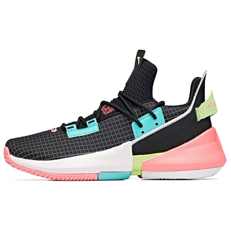 

Anta Airspace 2 UFO Low top Performance Basketball Shoes Men s Black Pink White 112011606-8 42.5