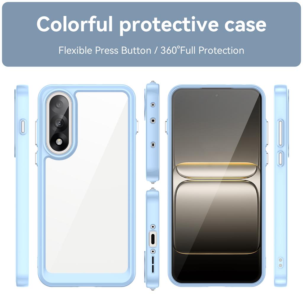 For OnePlus Ace 5 Ultra 5G/OnePlus Nord 5 5G Phone Case WANLONFENG XC Series TPU Acrylic Cover with Tempered Glass (Big Lens Hole)