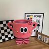 Little Monster Storage Basket Lamb Fleece Cotton Rope Finishing Basket Cute Cartoon Storage Basket Tabletop Ornament