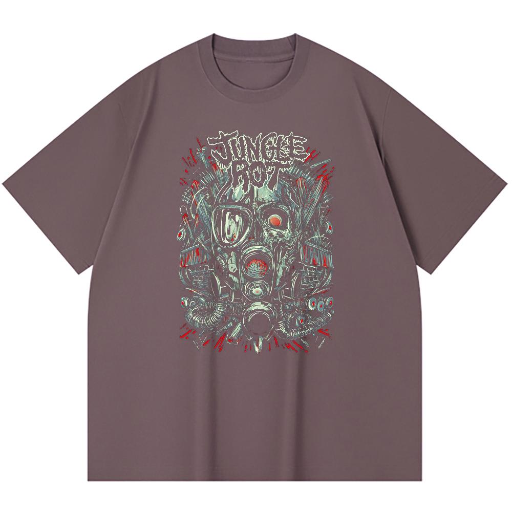 T-shirt Heavy Metal 100% Cotone 230 Gsm Stampa Band Rock Musica Popolare Unisex T-shirt Pesante in Cotone