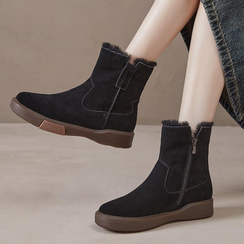 Leather Martin Boots Snow Boots Cotton Shoes