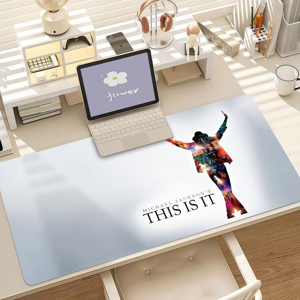 Singer M-Michael J-Jackson Mouse Pad Anti Slip Rubber Edge Locked Thickened Laptop Gaming Desk Mat