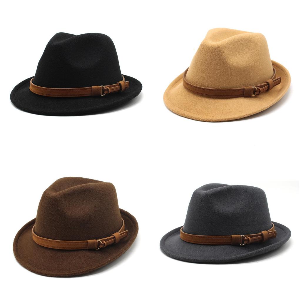 Classic Wool Felt Hat For Men And Women Summer Sun Protection Formal Style