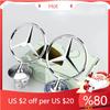 TCPDU1 1Pcs Car Front Bonnet Logo Emblem Zinc Alloy Decorate Badge  For Mercedes Benz W204 W220 C180 C200 E260 E300L Auto Accessories