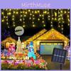 Gypsophila Style Sun Powered String Lights With Unicolor And Multicolor Options For Outdoor Lighting