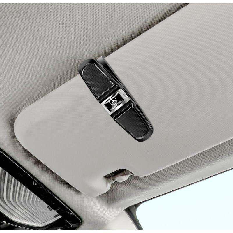

2025 Hot Car Sun Visor Glasses Clip Card Ticket Sunglasses Holder For Mercedes Benz AMG W203 W206 W220 W205 W211 W212 W201 W210