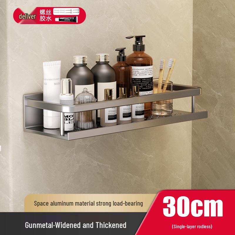 Punch-Free Wall-Mounted Bathroom & Toilet Storage Shelf