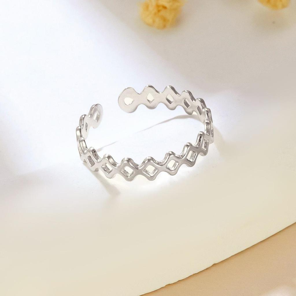 Women's Minimalist Open Ring: Japanese Korean Style for Index Finger - Multi-Layered Cold Style
