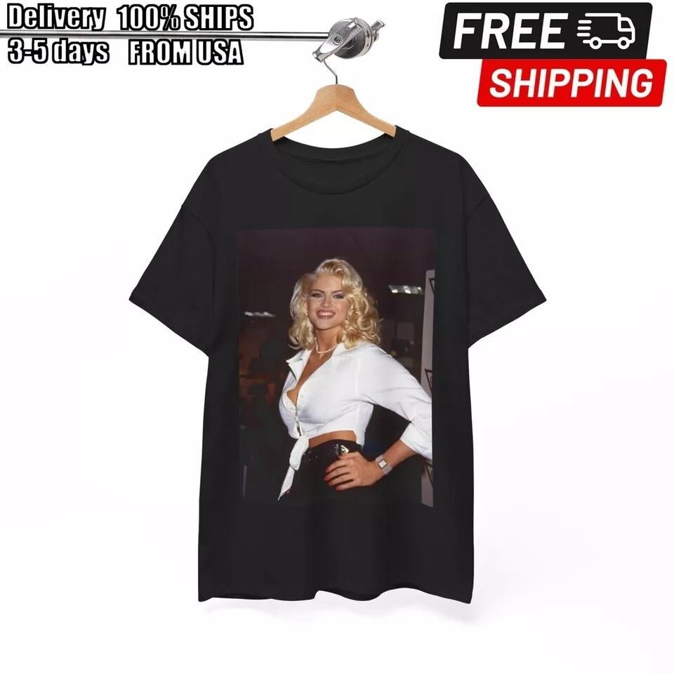 

Anna Nicole Smith Tshirt Vintage Playboy Retro Model Unisex Heavy Cotton Tee Unisex T-Shirt XXXXL