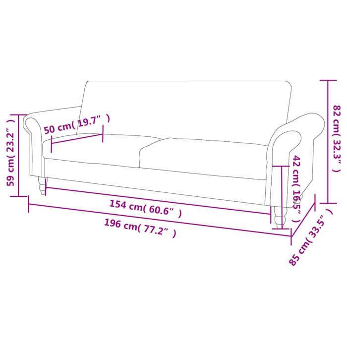 VidaXL Canapé à 2 places convertible accoudoir daim synthétique marron 245584