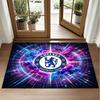 Chelsea FC Design Crystal Velvet Rug Soft Decorative Mat for Bedroom Entrance