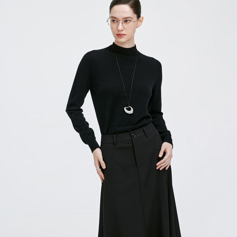 GIOVANNI VALENTINO Women's Semi-High Collar Cashmere Sweater