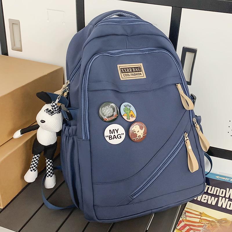 School bag Elementary school girl Junior high school student High school student College boy Burgundy backpack Backpack