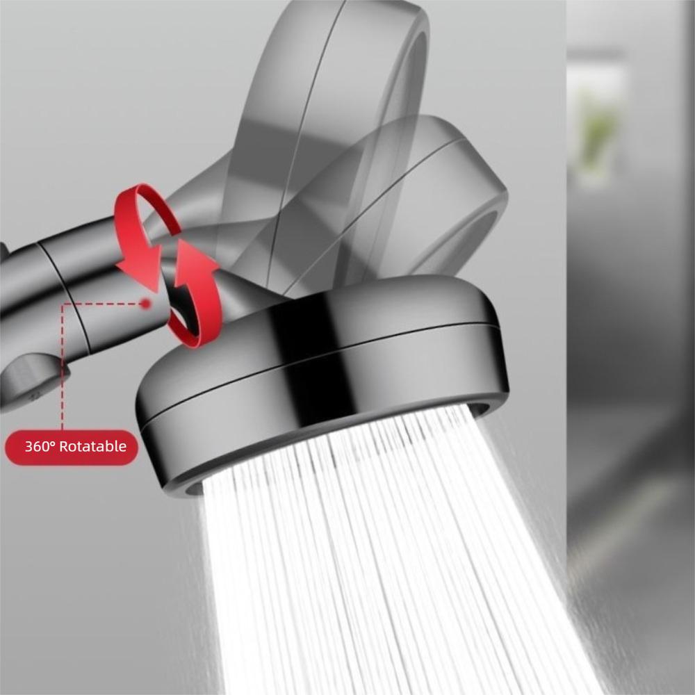 With Stop Button High Pressure Shower Head Plastic Rainfall Showerhead  Bathroom Accessories