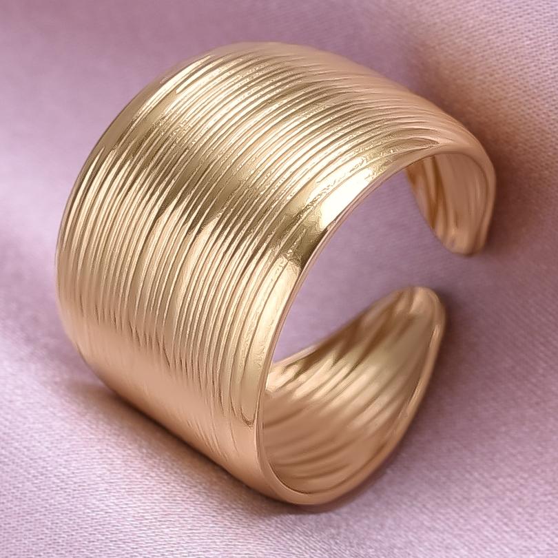 Chunky Unevenness Wide Ring Open Stainless Steel Rings For Women Men Accessories Indian Jewelry Vintage Finger Bague Femme Gift