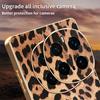 For Honor Magic7 Pro 5G Case Leopard Print PU Leather Coated PC+TPU Electroplating Phone Cover