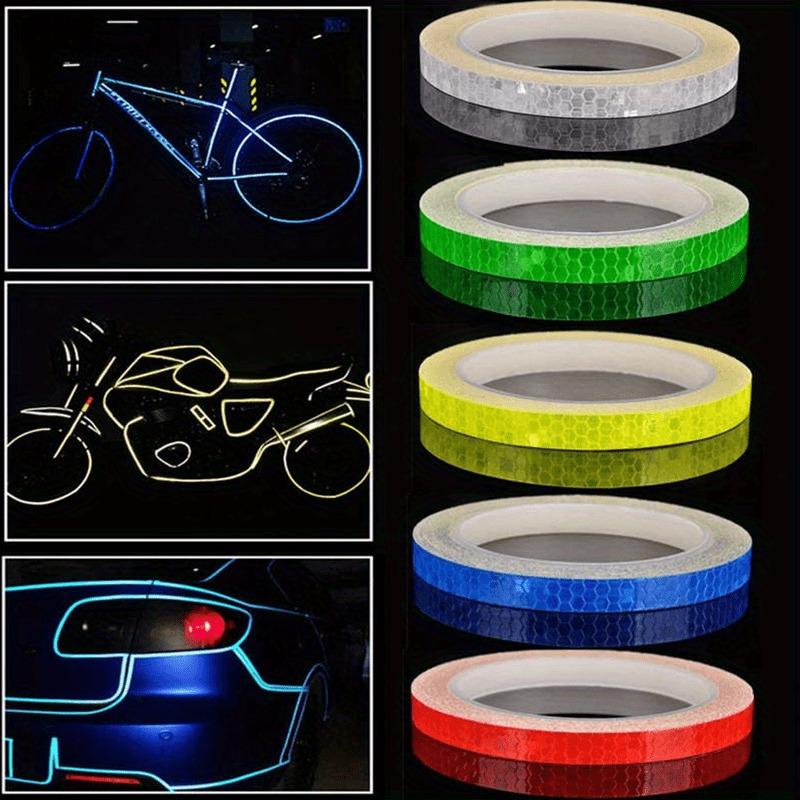 1 Roll Reflective PVC Tape for Bicycles and Motorcycles DIY Decorative Rim Tape for Street Motor Scooters