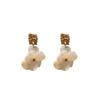 Silver Needle Exaggerated Design Flower Geometric Earrings Fashion Temperament Earrings Earrings Earrings High-end Versatile Earrings