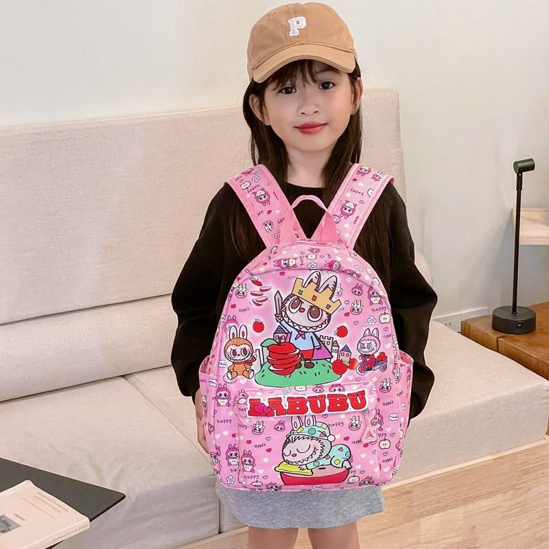 Labubu Cute Cartoon Children's Backpack Adorable Lightweight School Bag For Kids