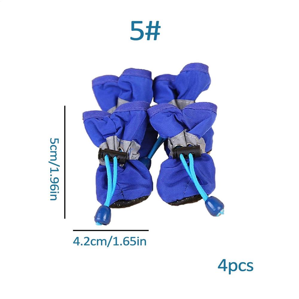 Waterproof Dog Shoes Waterproof Antiskid Puppy Shoes Anti slip Rain Boots Dog Paw Protector Pet Booties Pet Paw Accessories