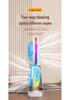 Portable Dual-Head Desktop Fan with Seven-Color LED, Strong Wind, USB Rechargeable for Outdoor and Dormitory Use