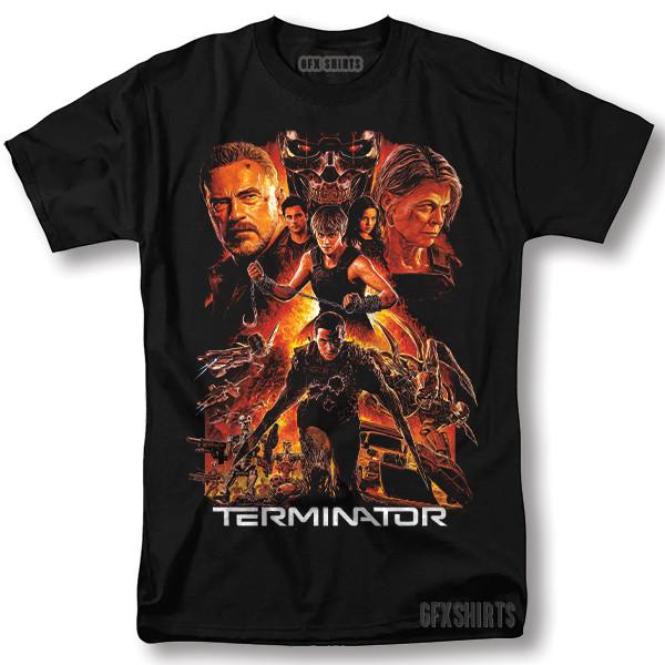 Terminator Shirt Graphic Movie Classic Retro Vntg Graphic Design TShirt Unisex T-Shirt XXXXL