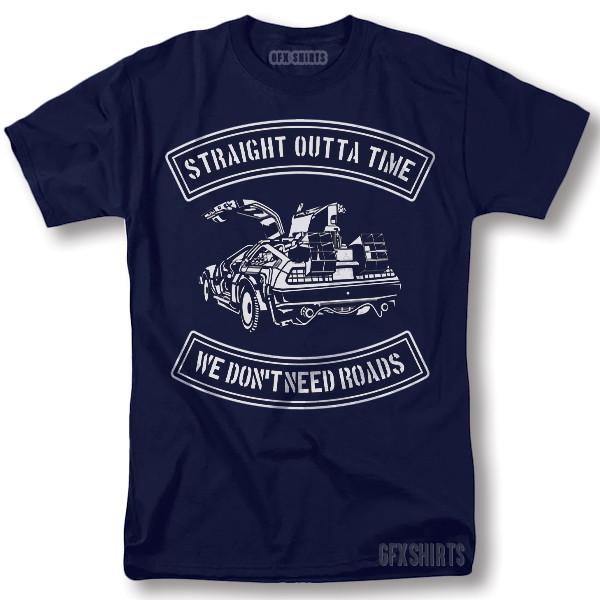 Back To The Future Shirt Delorean Classic Movie Poster Graphic Design T-Shirt