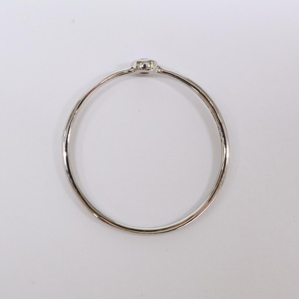 Ete [Excellent Condition] 430593 Pt900 0.03 Slender Diamond Ring Ring PlatinumUsed