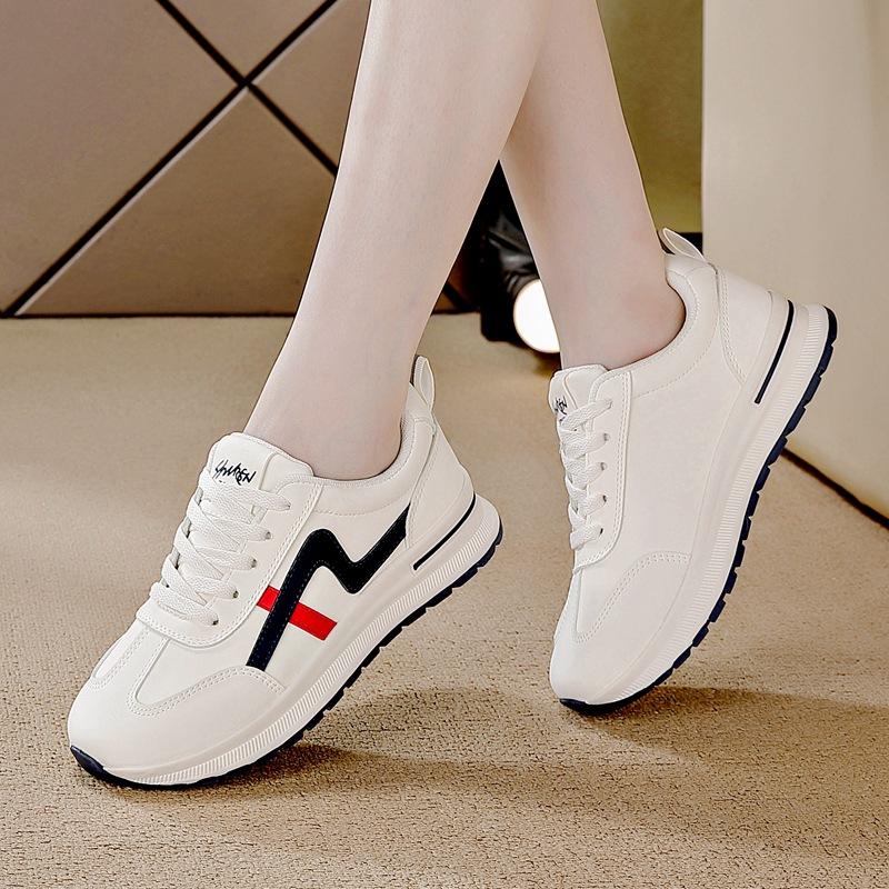 

Counter genuine Forrest Gump leather surface breathable flat bottom 2025 spring and summer new leisure sports fashion versatile little white shoes wom 42
