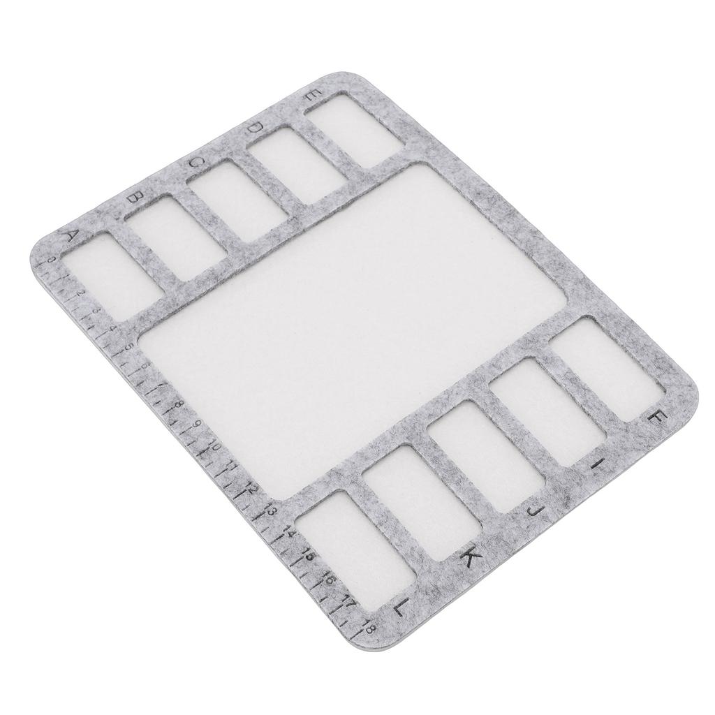 3PCS Rectangle Bead Mat Felt Beading Tray with Centimeter Alphabetic Scale for   Art Crafts Jewelry Making Bead Supplies